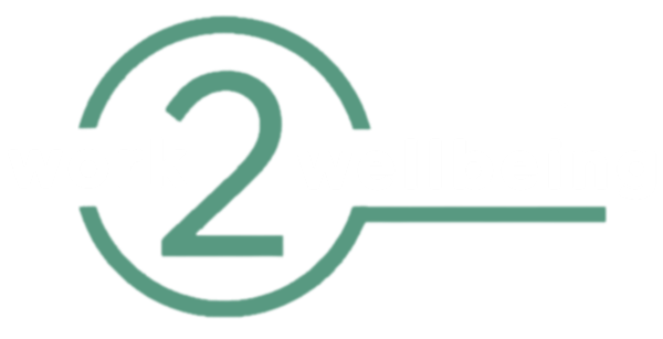 Work2Wellbeing Logo showing the the text "Work 2 Wellbeing".